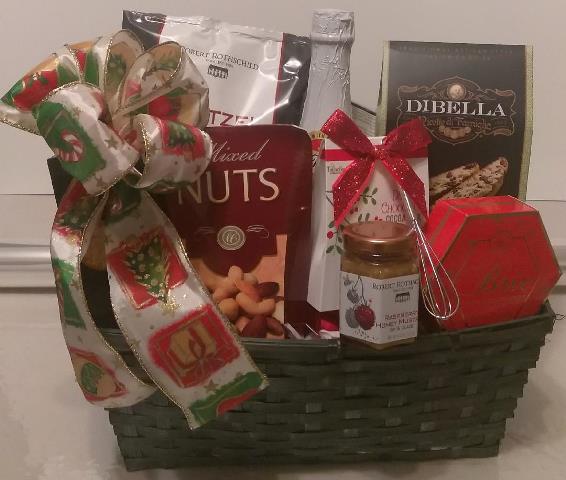 Best Wishes Christmas Basket-Gift Baskets Boston - 7 Best Christmas Gift Basket-Boston MA