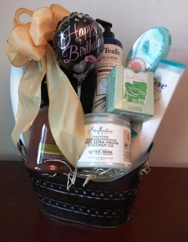 Happy Birthday Spa Basket - 7 Best Christmas Gift Basket-Boston MA